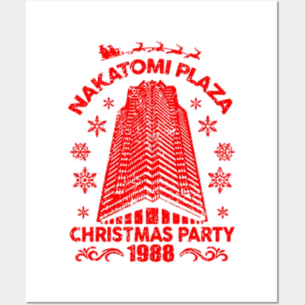 Nakatomi Plaza Christmas Party 1988 Wall Art by TWISTED home of design